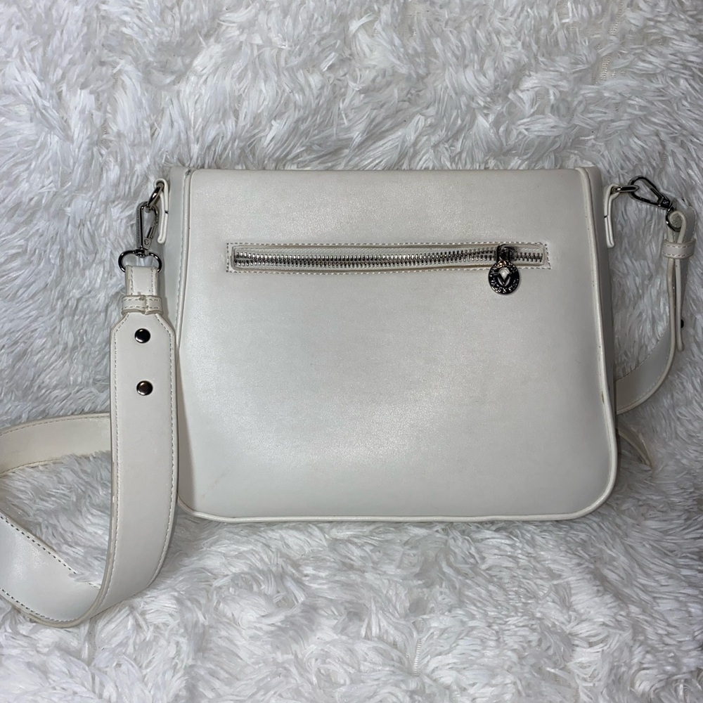 Valentino Orlandi White Crossbody Bag Flawed Missing a Rivet - Picture 4 of 9